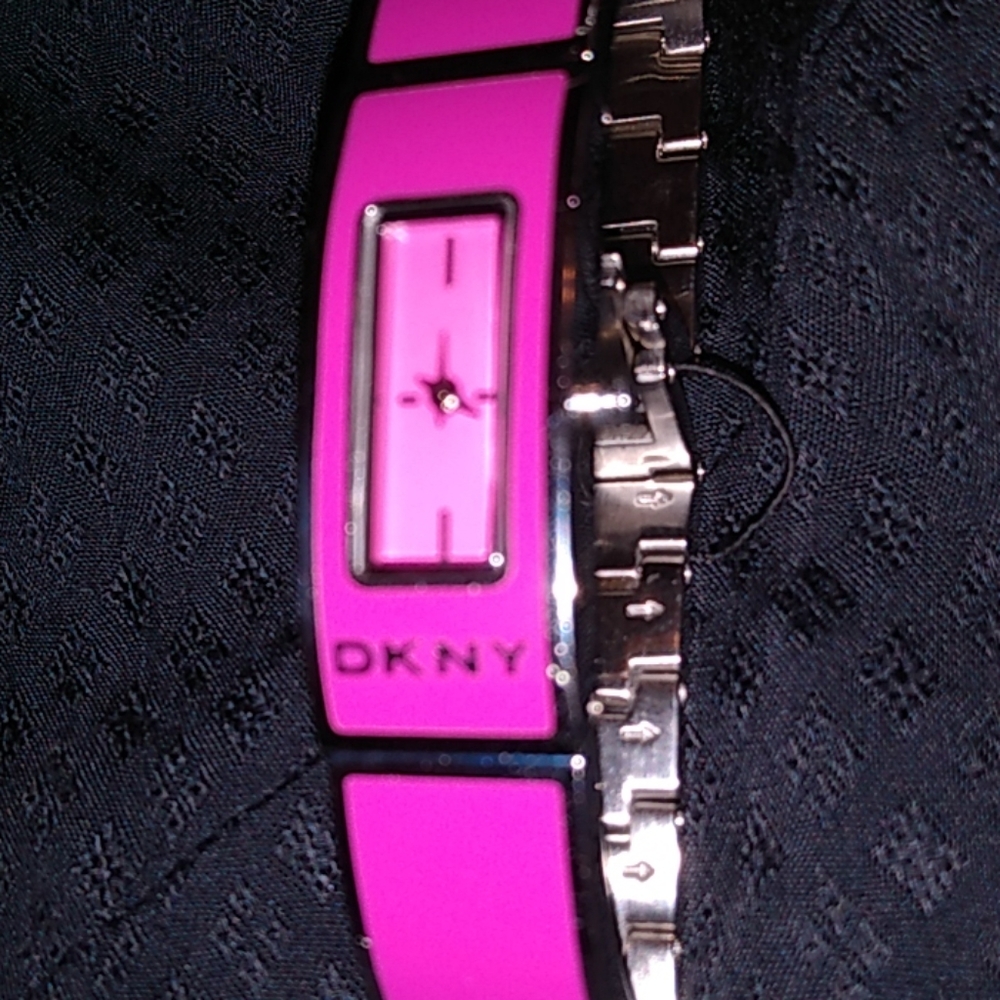 DKNY enamel bagel watch